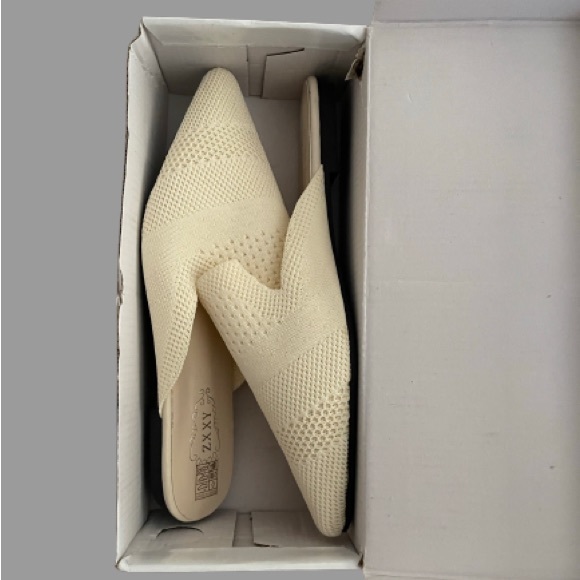 ZXXY Women Pointed Toe Mules Flat Shoes - Picture 7 of 8